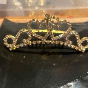 Elegant Gold and Silver Rhinestone Tiaras
